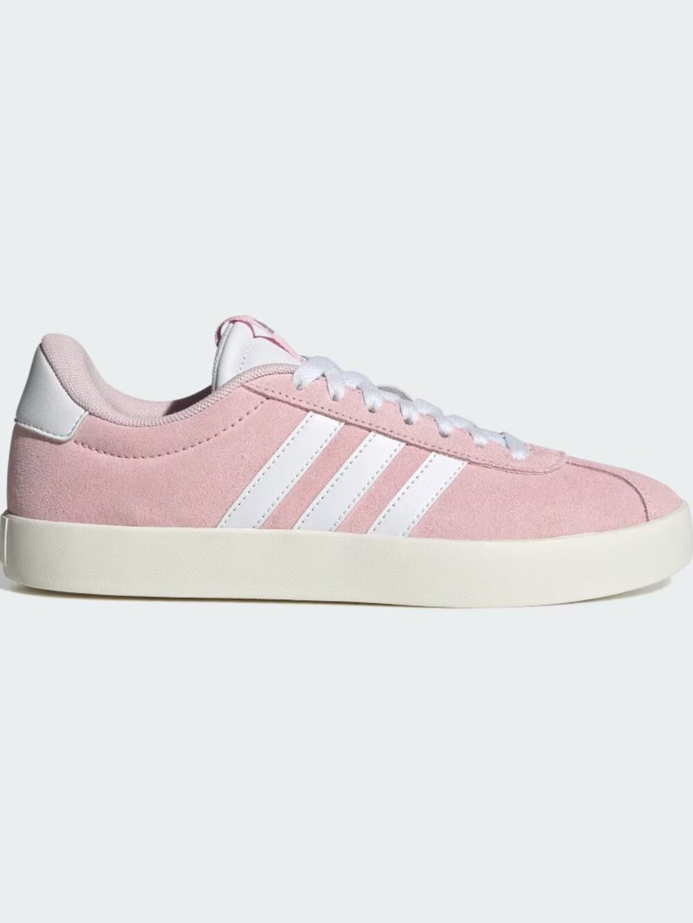 adidas Pink Suede Women's Sneakers with White Stripes